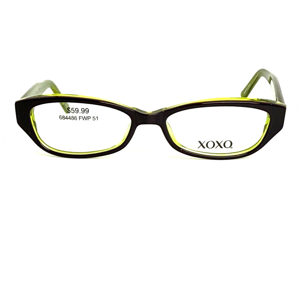 XOXO Hipster Purple‎ Green Eyeglasses Womens Frames 51-15-135MM H19288